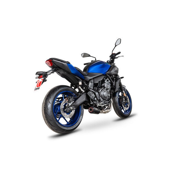 Scorpion Exhaust Yamaha MT-07 Euro 5+ 2024 - 2025 Red Power Full System Black Ceramic Coated Sleeve